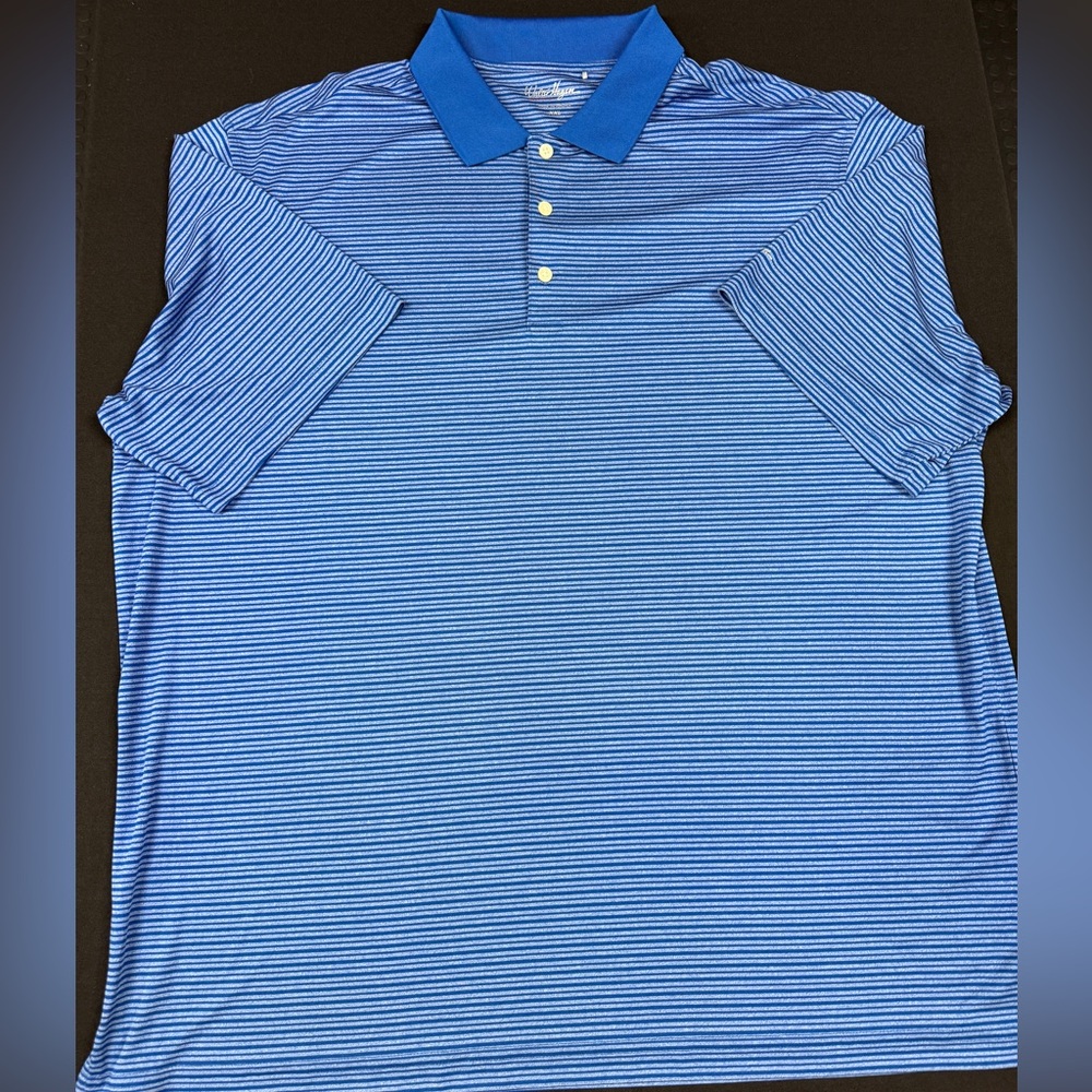 Walter Hagen Blue Striped Men's Polo Shirt